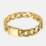 Classic Curb Chain Stainless Steel Men's Bracelet