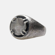 Simple Plain Sterling Silver Round Ring