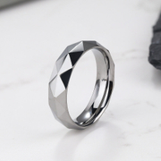 Diamond Cut Tungsten Steel Ring