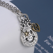 Love Heart Smiling Sterling Silver Pendant