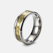 Luminous Plated Butterfly Pattern Stainless Steel Ring