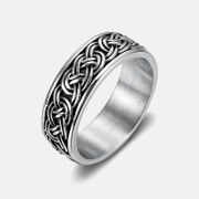 Celtic Knot Stainless Steel Viking Ring