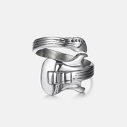 Vintage Rock Guitar Stainless Steel Open Ring
