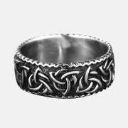 Anel masculino de aço inoxidável triângulo Viking