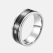 ECG Turnable Stainless Steel Spinner Ring