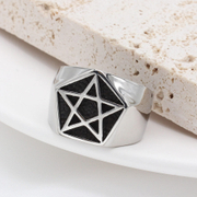Magic Pentagram Stainless Steel Ring