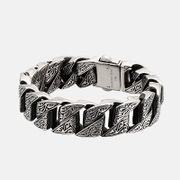 Vintage Pattern Stainless Steel Men's Bracelet