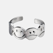 Emoji Package Stainless Steel Minimalism Ring