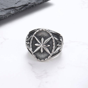 Vintage Star Stainless Steel Ring