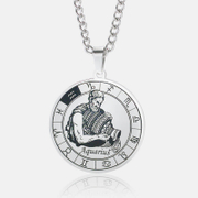 Pendentif en acier inoxydable 12 Zodiaque