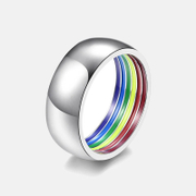 LGBT Pride Flag Stainless Steel Ring
