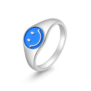 Luminous Smile Face Stainless Steel Ring