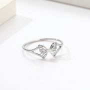 Cute Dainty Butterfly Stainless Steel Ring