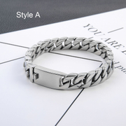 Cuban Chain Stainless Steel Men’s Bracelet