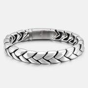 Pulsera minimalista de acero inoxidable con orejas de trigo