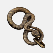 Ferocious Eye Snake Stainless Steel Men's Pendant