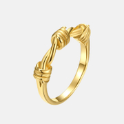 Knotted Cast Stainless Steel Wedding Ring