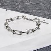 Horseshoe Chain Stainless Steel Bracelet