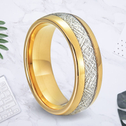 Irregular Texture Stainless Steel Ring