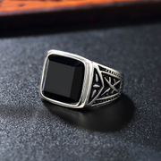 Thorns Twigs Stainless Steel Gemstone Ring