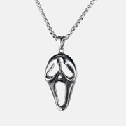 Colgante de acero inoxidable con máscara de calavera fantasma