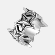 Punk Pentagram Stainless Steel Ring