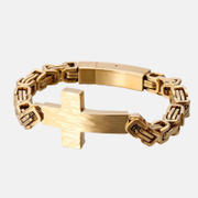 Cross Curved Brand Emperor Men's Round Bracelet