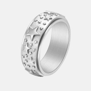 Sternenklarer Spinnerring aus Edelstahl