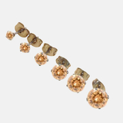 Simple CZ Stone Stainless Steel Stud Earrings