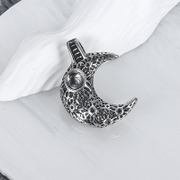 Love On The Moon Stainless Steel Pendant