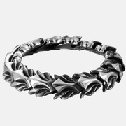 Pulsera de hombre de acero inoxidable con patrón de quilla