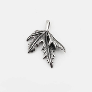 Vintage Maple Leaf Stainless Steel Pendant