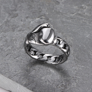 Boxing Gloves Stainless Steel Men's Ring