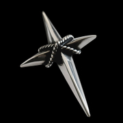 Retro Four-Pointed Star Pendant