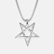 Pentagram Stainless Steel Couple Necklace