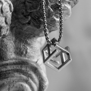 Creative Simple Hollow Cubic Geometry Necklace