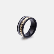 Pyramid Pattern Stainless Steel Ring
