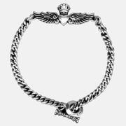 USA Love Heart Wings Crown Women's Bracelet