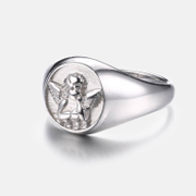 Cupid Stainless Steel Couple Ring
