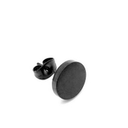 Simple Round Stainless Steel Punk Earrings