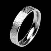 Christian Cross Stainless Steel Couple Ring