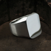 Polished Stainless Steel Men's Ring
