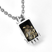 Vintage Digger Coin Sterling Silver Pendant