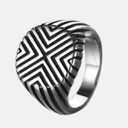 Simple Line Stainless Steel Ring