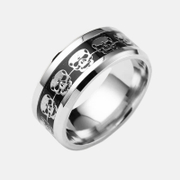 Halloween Skull Stainless Steel Band Ring