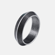 Never Give Up Triangle Stainless Steel Ring