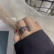 Gothic Cross Sterling Silver Christian Ring