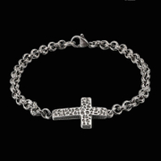 Vintage Cross Stainless Steel Necklace Set