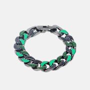 Green Stone Stainless Steel Bracelet