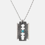 Punk Blade Tag Stainless Steel Men's Pendant